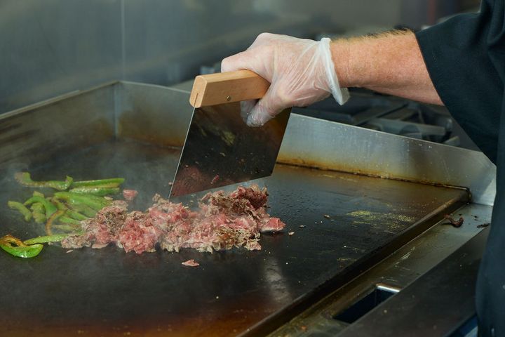 Steak griddled to order